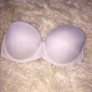 White no straps bra